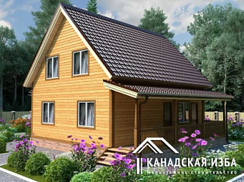 Дом Каркасный теплый проект <span></span> "Тайга" 9 на 9