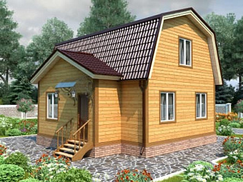 Дом <span></span> "Медовый" 6 на 8